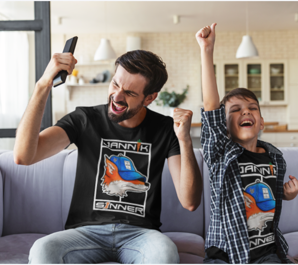 T-Shirt Uomo 🥕The Fox 🦊 - Nera